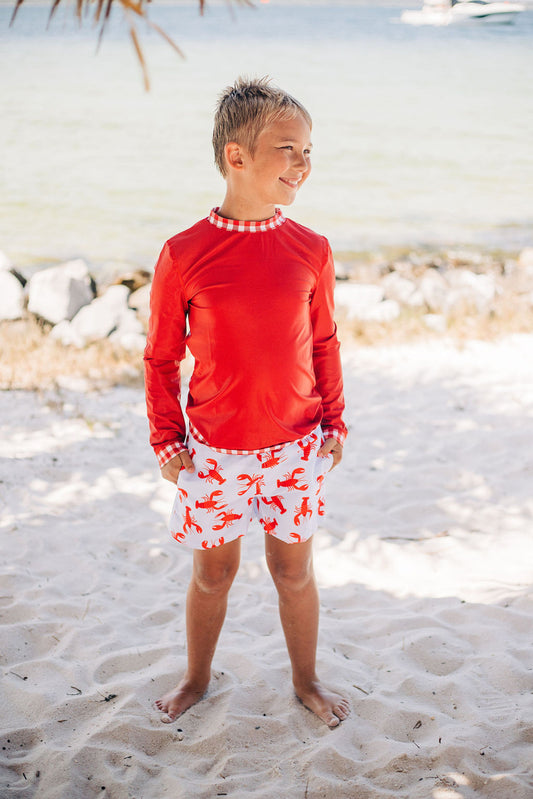 Red Crawfish Swim Shorts